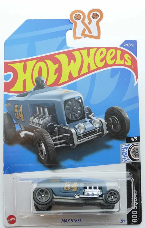 نمای جانبی ماشین فلزی هات ویلز مکس استیل Rod Squad Hot Wheels Max Steel