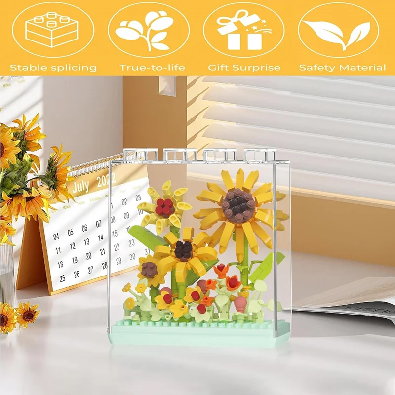 باکس گل آفتابگردان Sunflower 7324 در کنار وسایل تزئینی