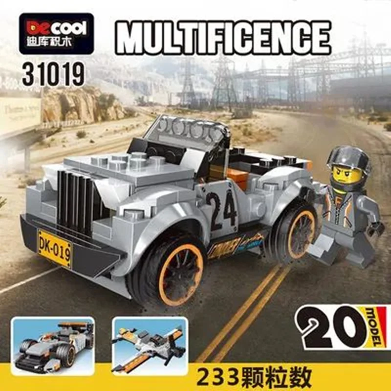 خرید لگو دکول چندگانه «ماشین تعقیب بیابان 20 مدل» Decool Multificence Wilderness Pursuit Lego 31019