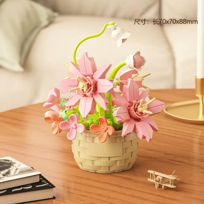 لگو سبد گل پتالین Basket Flower (Petalyn) M3080 در دکور منزل