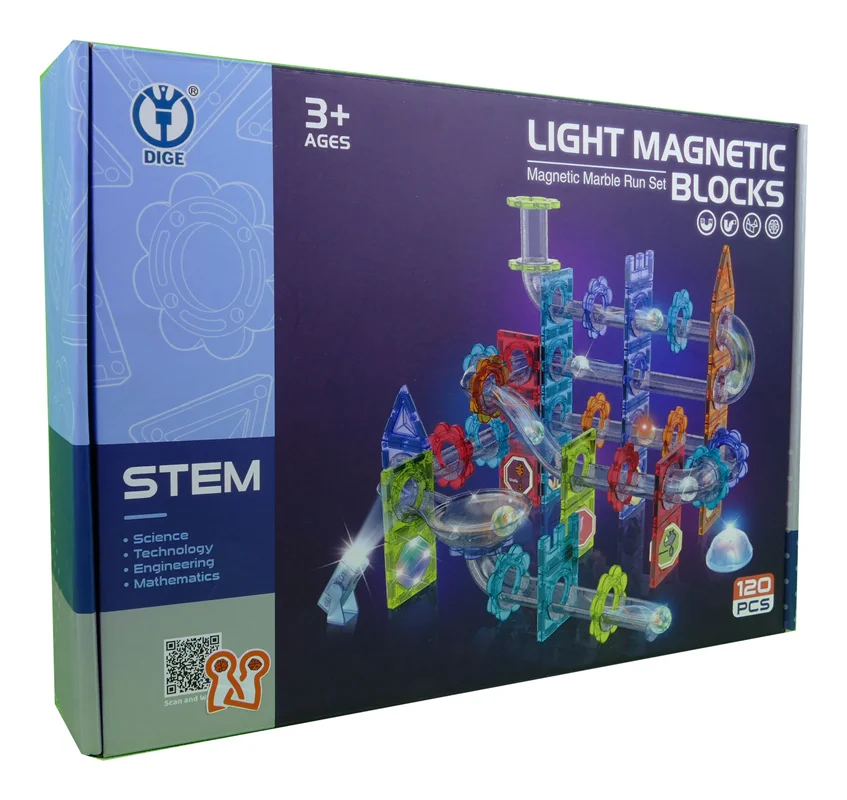 تصویری از بستهبندی کامل محصول ساختنی مغناطیسی نورانی