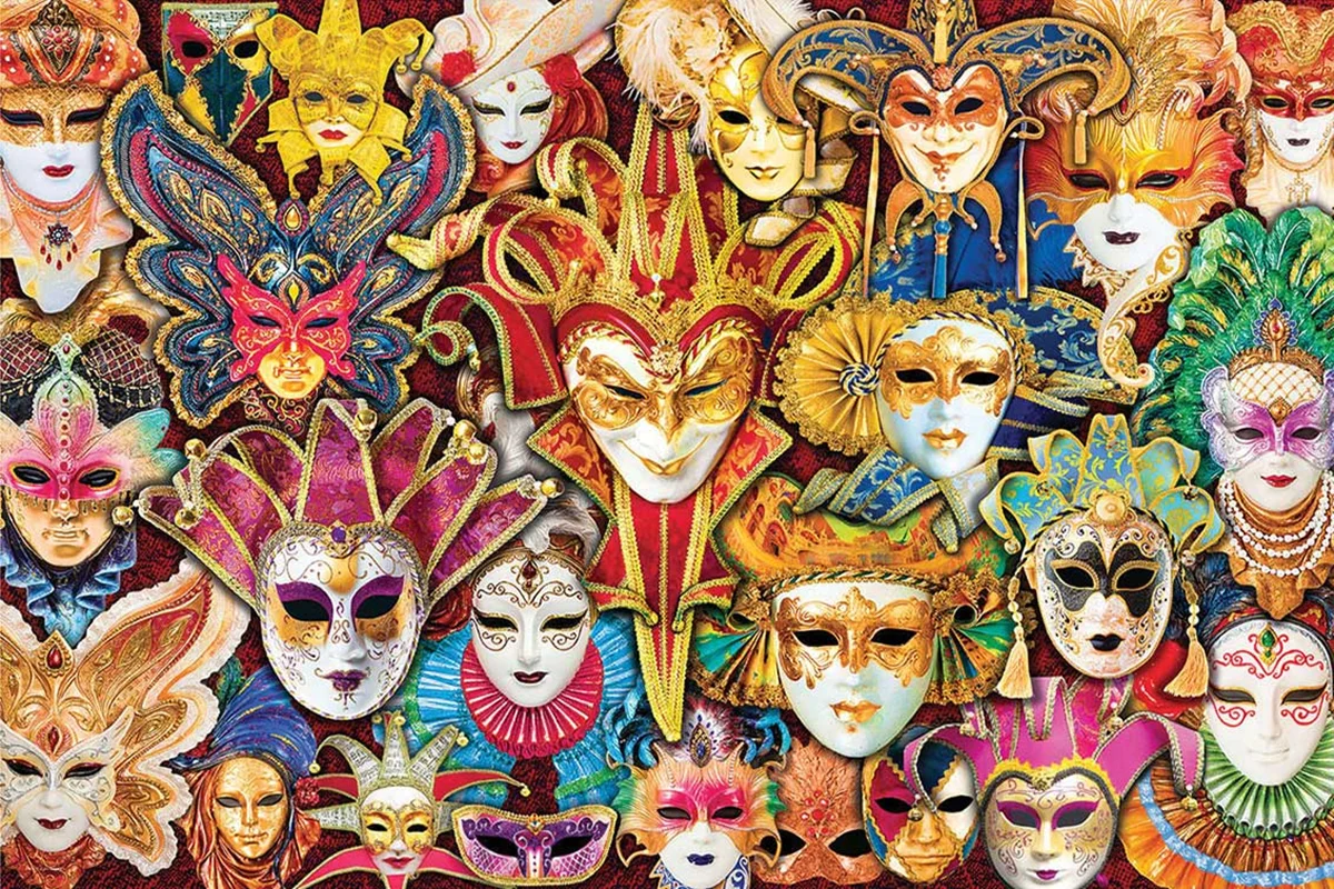 پازل یوروگرافیک 1000 تکه «ماسک ونیزی» Eurographics Puzzle Venetian Mask 1000 pieces 6000-5534