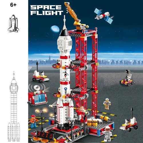 لگو ایستگاه پرتاب فضاپیما 123609 Space Flight