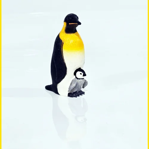 فیگور پنگوئن امپراطور و جوجه Emperor Penguin with Baby