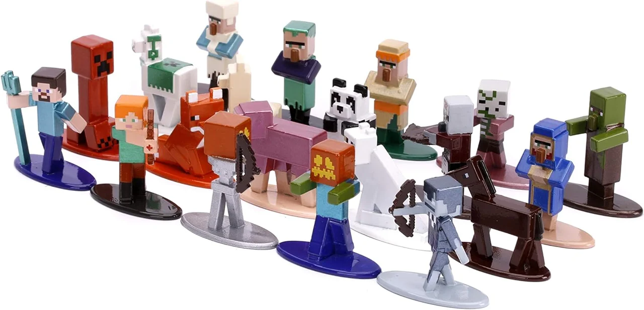 خرید نانو متال فیگور جادا «ماینکرفت بسته 20 تایی» Jada Minecraft Die-cast Nano Metalfigs 20-Pack Figure