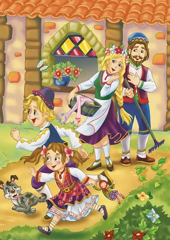 آرت پازل 150 تکه کودکان «خانواده شاد»  Heidi Art Puzzle Kids Happy Family 150 Pieces 5658