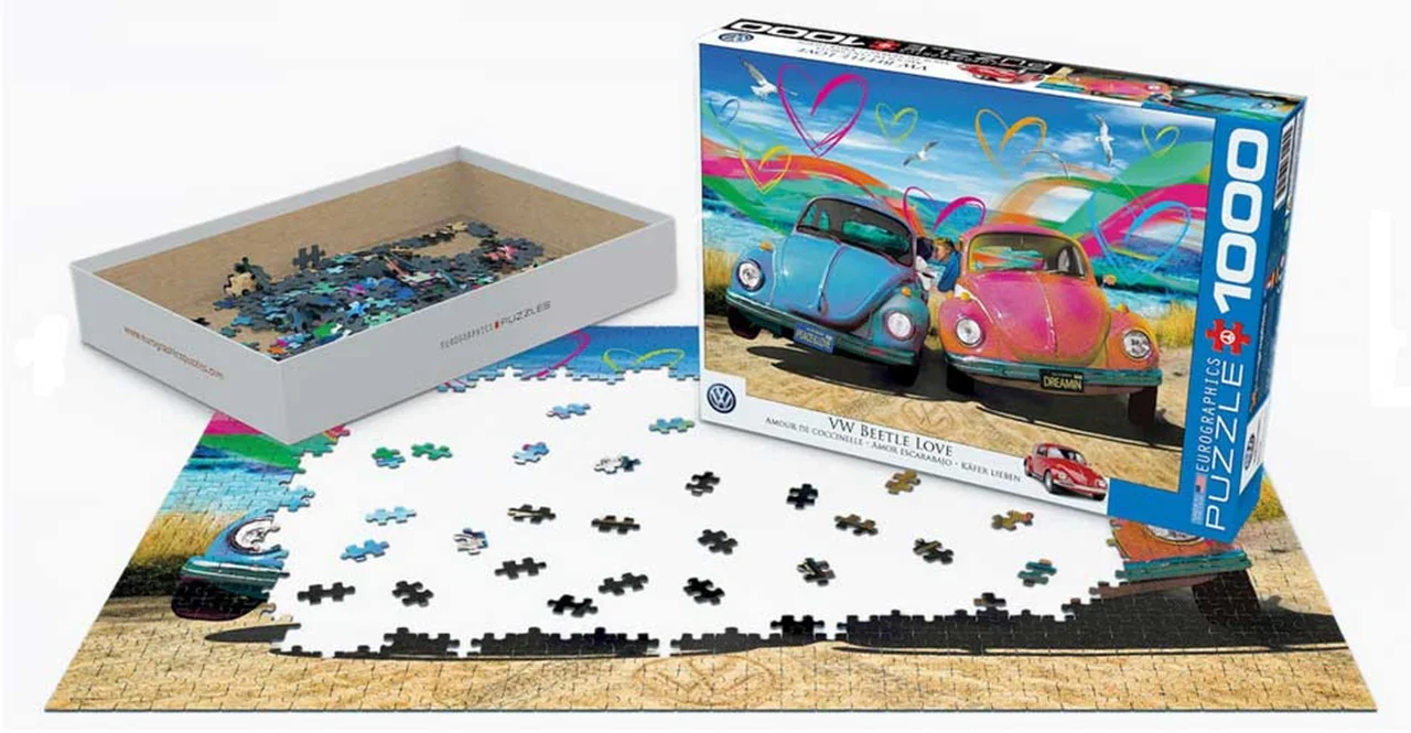 پازل یوروگرافیک 1000 تکه «عشق آویخته» Eurographics Puzzle Beetle Love 1000 pieces 6000-5525