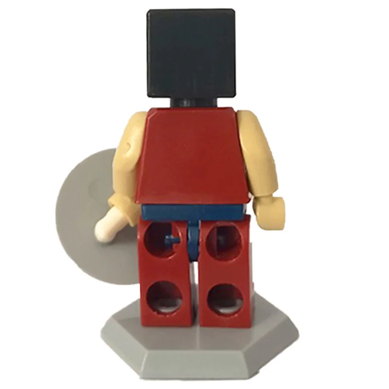 نمای پشتی مینی فیگور لگو واندر وومن ماینکرفتی با سپر ستاره ای