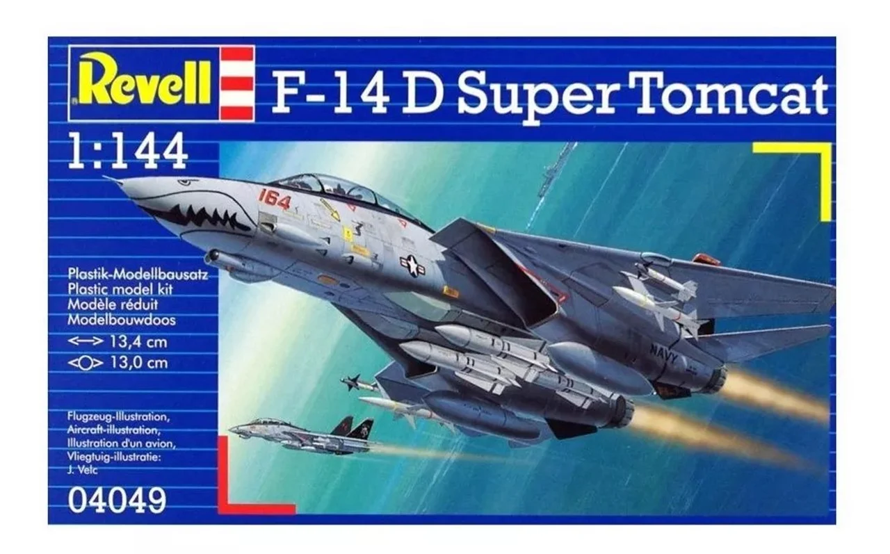 کیت مدل سازی ریول Revell «هواپیما F-14D سوپر تامکت» Revell Model Set Assembly Kit F-14D Super Tomcat 64049