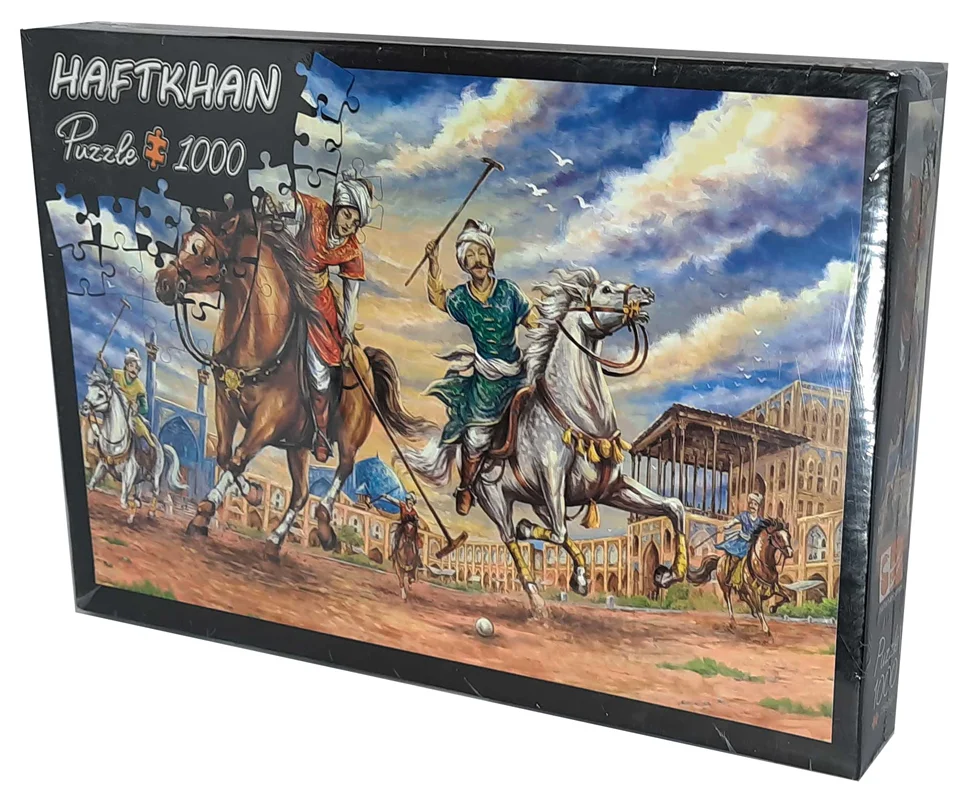 خرید پازل هفت خوان 1000 تکه «چوگان در نقش جهان» HaftKhangames Puzzle Chovgan in Naqsh-e Jahan Isfahan-iran 1000 pcs 2023