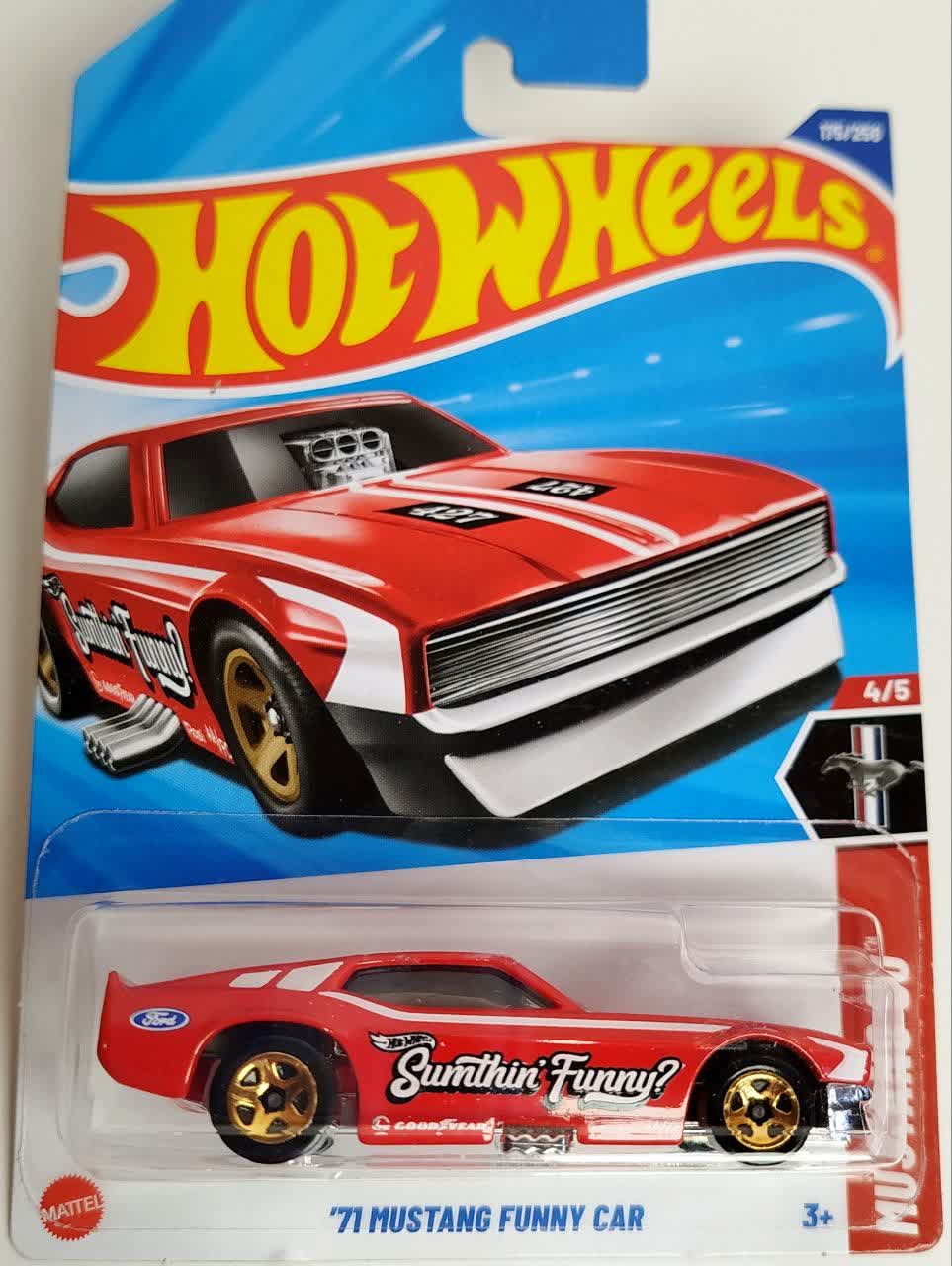 ماشین فلزی هات ویلز 71 موستانگ فانی کار 71Mustang Funny Car