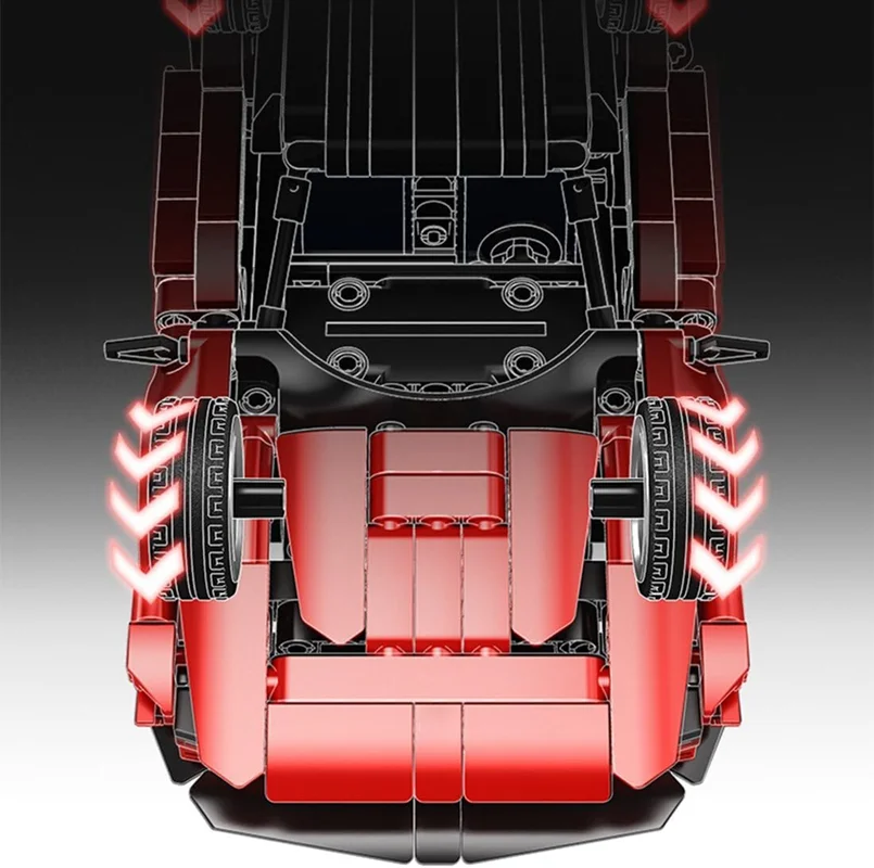 زاویه بالای مدل ساختهشده Ferrari SP4