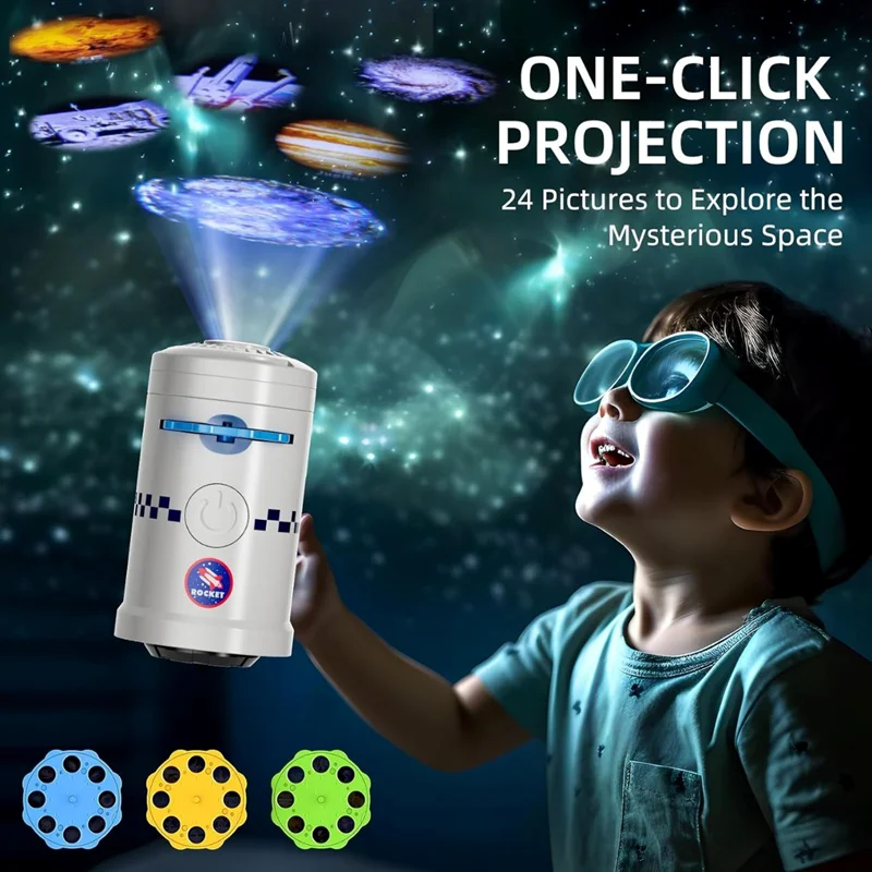 تصویری از کودک در حال بازی با فضاپیمای 5 در 1