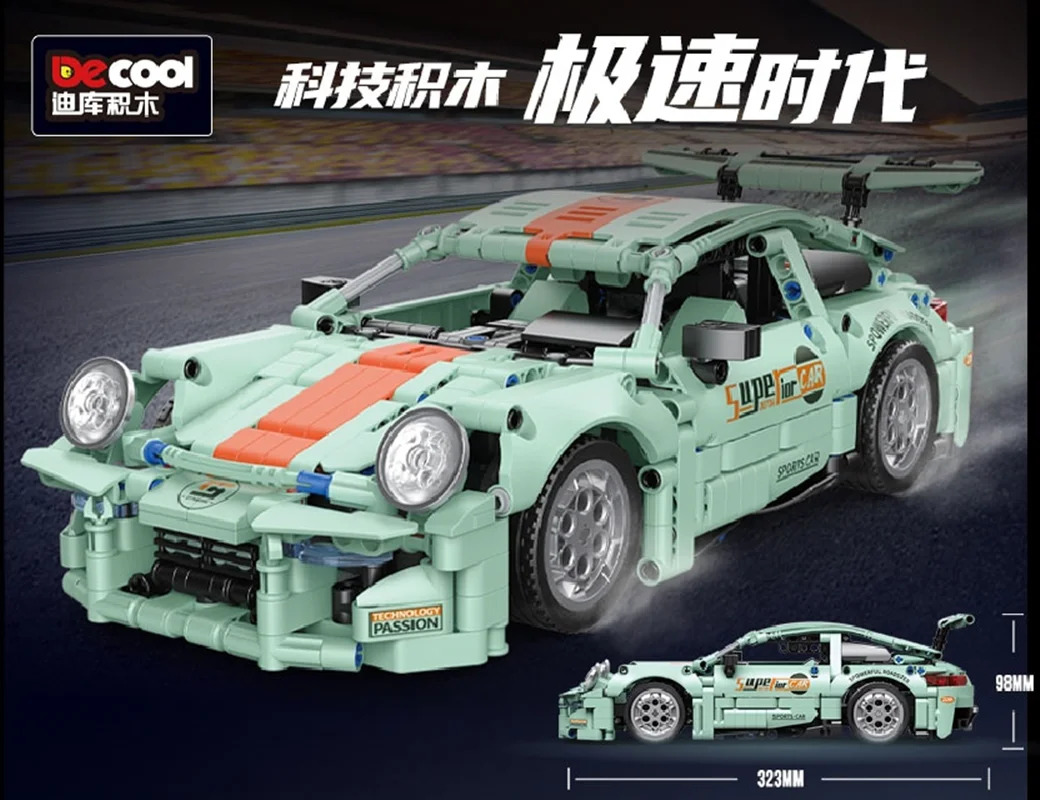 خرید لگو دکول مک فاکتور «پورشه 911» Decool Bricks Blocks MecFactor Porsche 911 Superior Car 33017