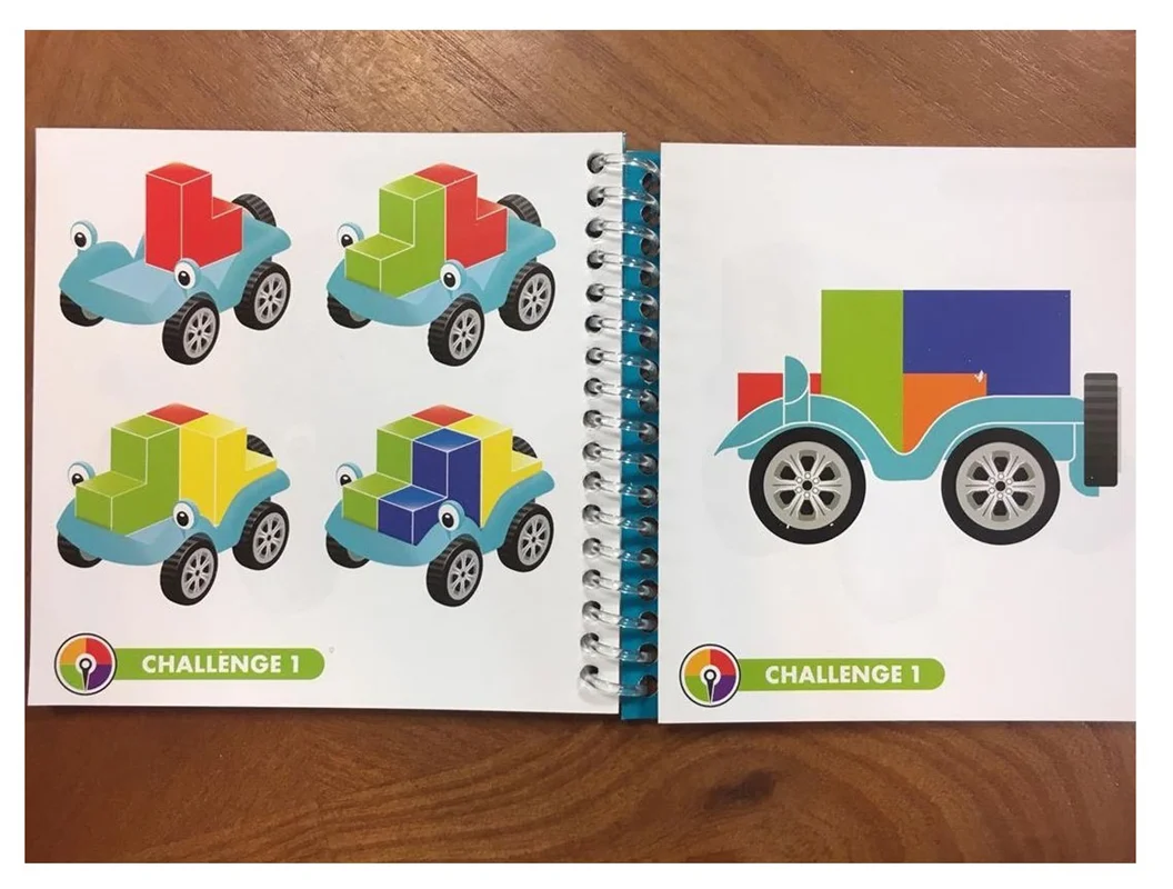 دفترچه معما برای کودکان 4 سال - بازی ماشین هوش