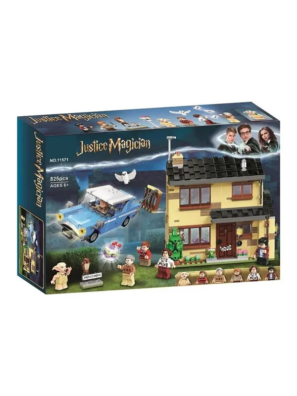 نمای مورب بستهبندی لگو ساختمان هری پاتر با طراحی ویژه