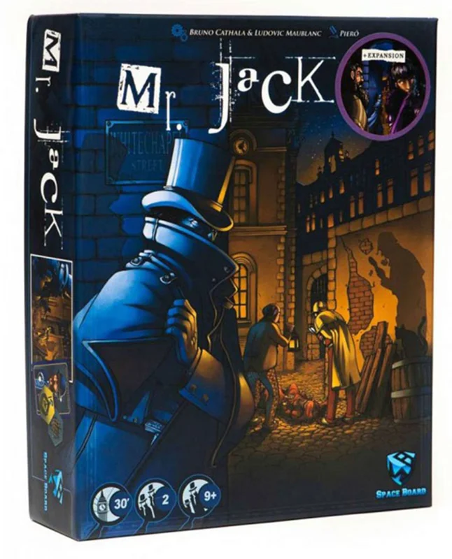 خرید بازی فکری  بازی «مسترجک در لندن همراه با اکسپنشن» آقای جک MR. JACK Board with Expantion Game