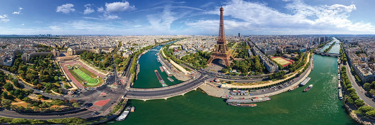 پازل یوروگرافیک 1000 تکه پاناروما «پاریس، فرانسه» Eurographics Puzzle Paris, France 1000 pieces Panorama 6010-5373