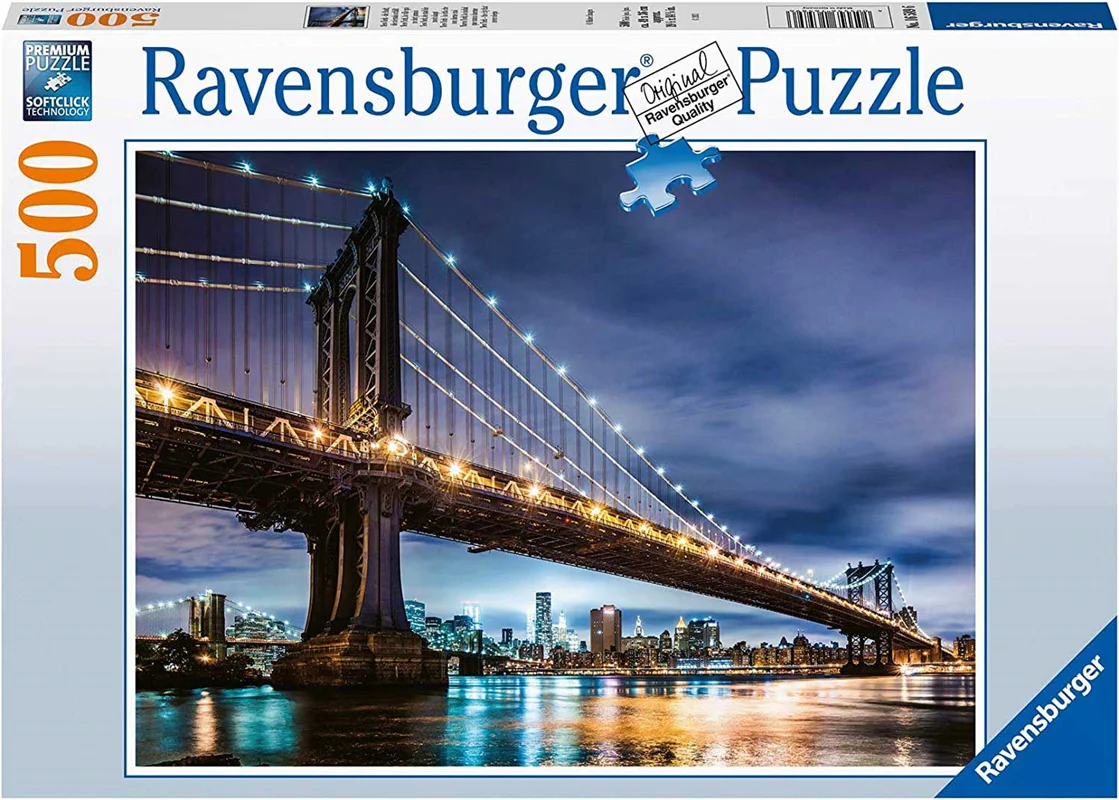 پازل رونزبرگر 500 تکه «نیویورک شهری که هرگز نمی خوابد» Ravensburger Puzzle New York The City That Never Sleeps 500 pcs 16589