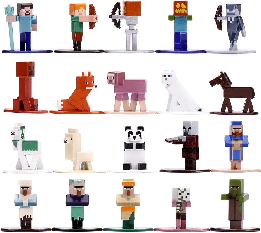 خرید نانو متال فیگور جادا «ماینکرفت بسته 20 تایی» Jada Minecraft Die-cast Nano Metalfigs 20-Pack Figure