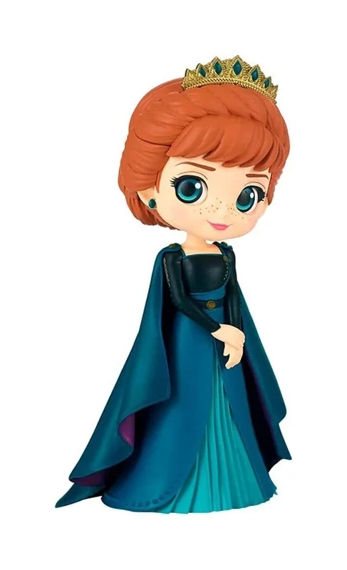 خرید کیوپاسکت فروزن فیگور پرنسس دیزنی «آنا با لباس سبز آبی و تاج» Princess Anna, Banpresto Q Posket Frozen Figure