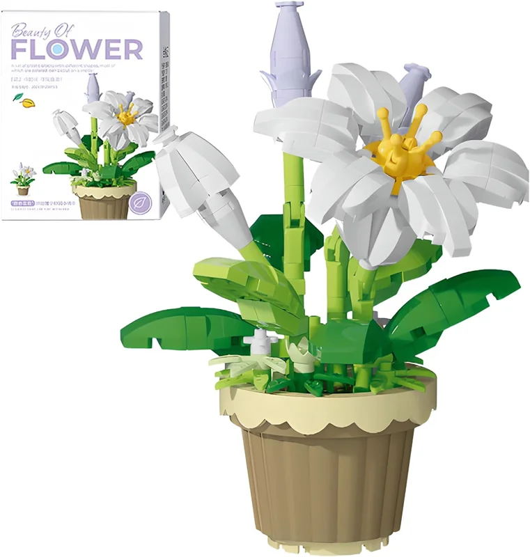 لگو گلدان زیبای گل سوسن Beauty Of Flower Lily 7219 با جعبه