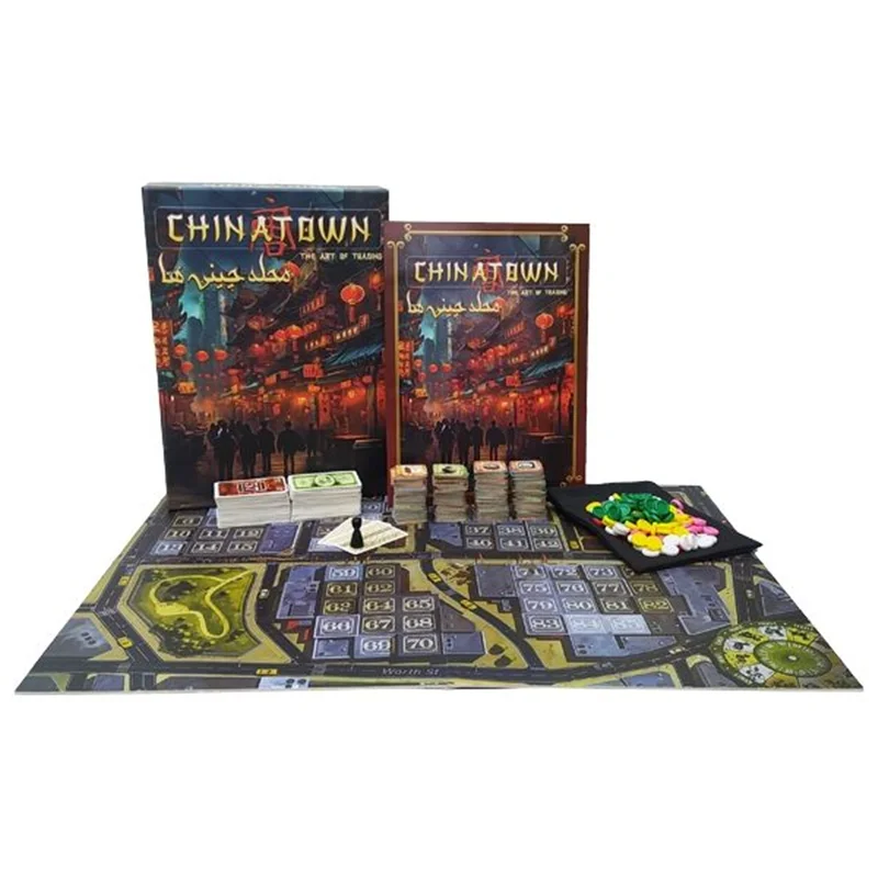 تصویر سهبعدی جعبه Chinatown روی میز