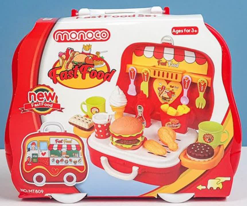 اسباب بازی چمدانی فست فود مونوکو Monoco Fast Food Station MT809