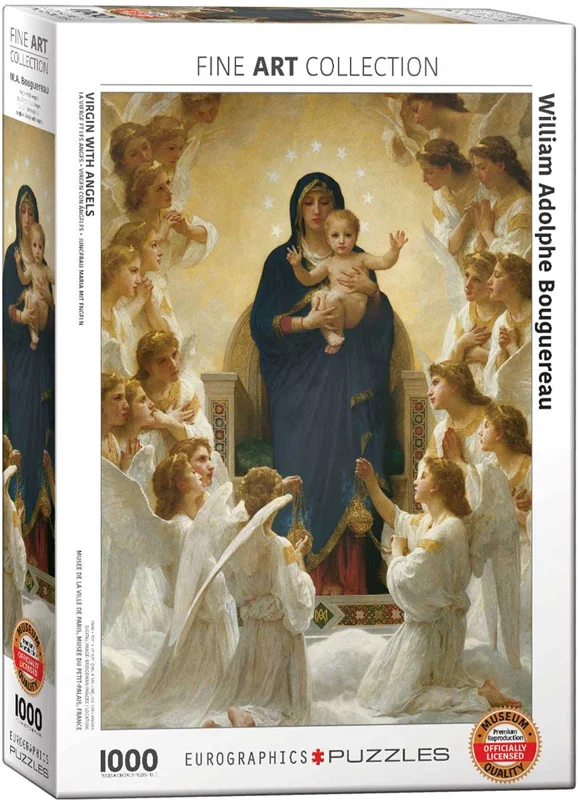 پازل یوروگرافیک 1000 تکه «باکره با فرشته ها» Eurographics Puzzle Virgin with Angels 1000 pieces 6000-7064