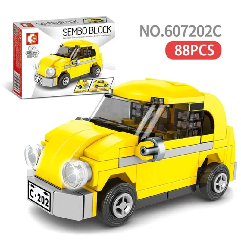 خرید لگو سمبو بلاک «ماشین مسابقه عقب کش» Sembo Block Pull Back Car Lego 607202c