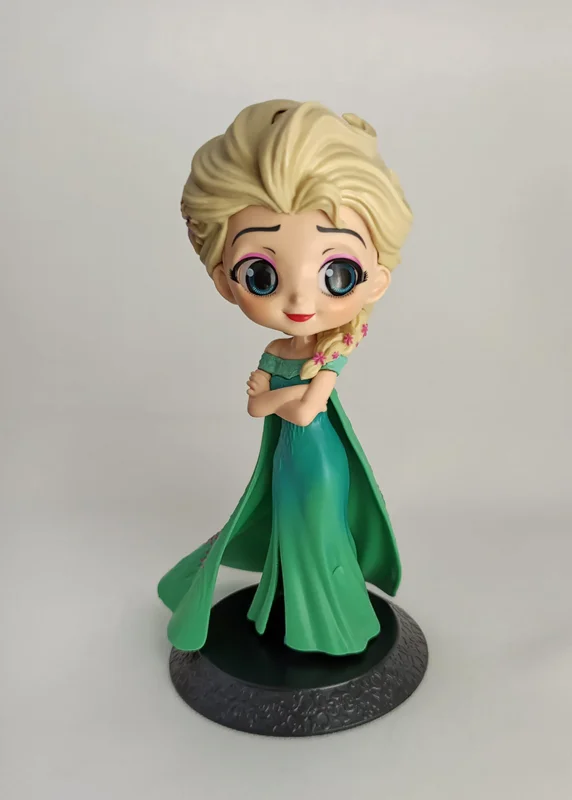 خرید کیوپاسکت فروزن فیگور پرنسس «السا با لباس سبز» Princess Elsa Version Light Green Dress, Banpresto Q Posket Frozen Figure
