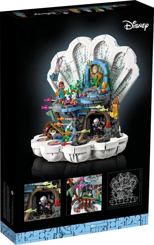 پشت جعبه لگو پری دریایی کوچولو با اطلاعات محصول