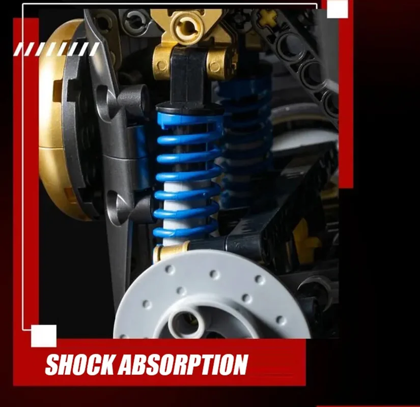 لگو بتمن رمبوم Batmobile طراحی کمک فنرها