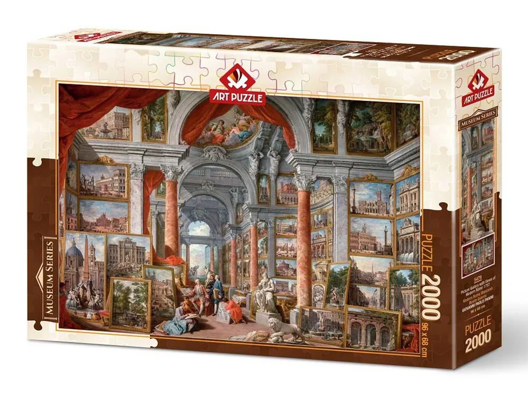 پازل آرت 2000 تکه «گالری تصاویر رومی مدرن، 1757»  Art Puzzle  Picture Gallery with Views Of  Modern Rome, 1757  2000 pcs 5479