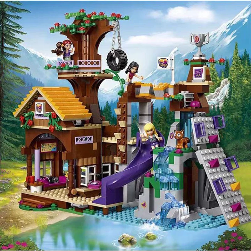خرید لگو فرندز «کمپ ورزشی ماجراجویی دخترانه، خانه درختی»  Friends Bricks Blocks Girls Friendship Adventure Camp Tree House 3019