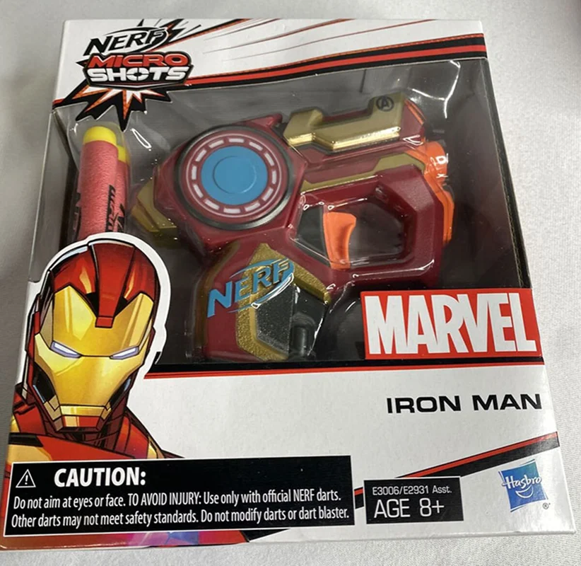 خرید تفنگ اسلحه نرف تیر ابری نرف «میکروشات آیرون من» NERF Microshots Marvel Iron Man E2931