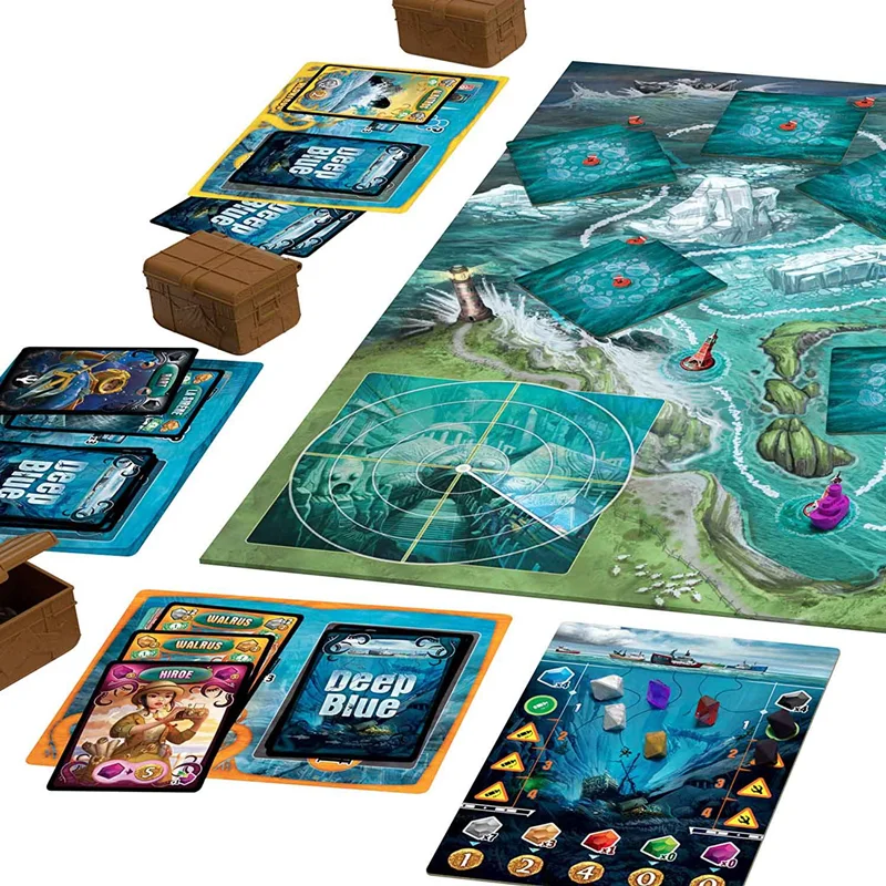 نقشه و صفحه بازی بردگیم دیپ بلو Deep Blue Boardgame