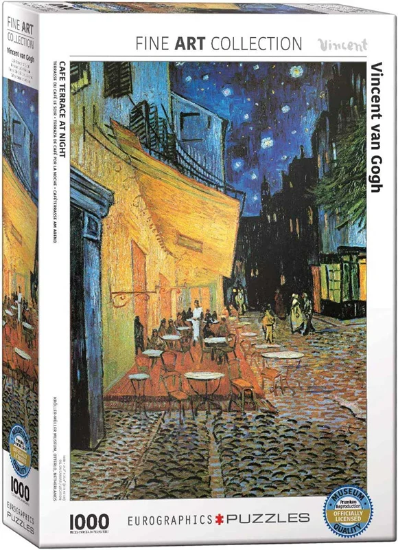پازل یوروگرافیک 1000 تکه «کافه تراس در شب» Eurographics Puzzle Café Terrace at Night 1000 pieces 6000-2143