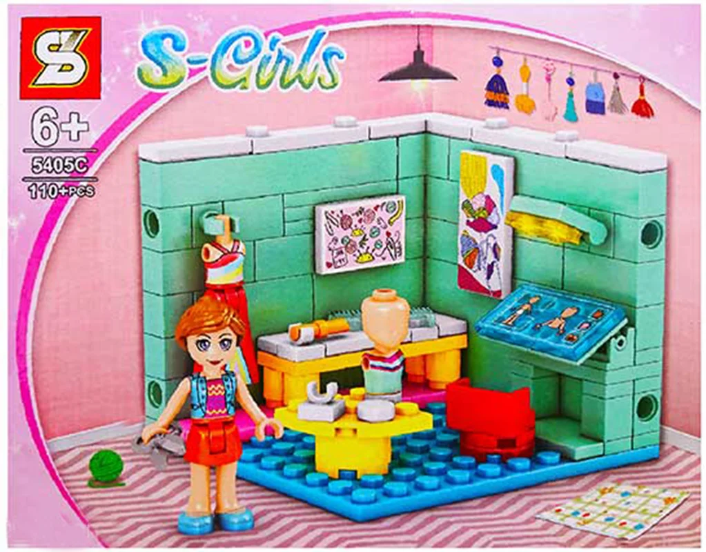 خرید لگو دخترانه اس وای «دخترانه تم خانه» SY Block S-Girls House Theme Lego 5405c