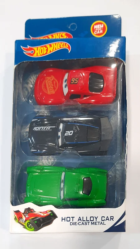 خرید ماشین فلزی هات ویلز «پک 3 تایی ماشین آلیاژی شماره 3» ماشین فلزی Hot Wheels Hot Alloy Car Pack of 3 No.9014