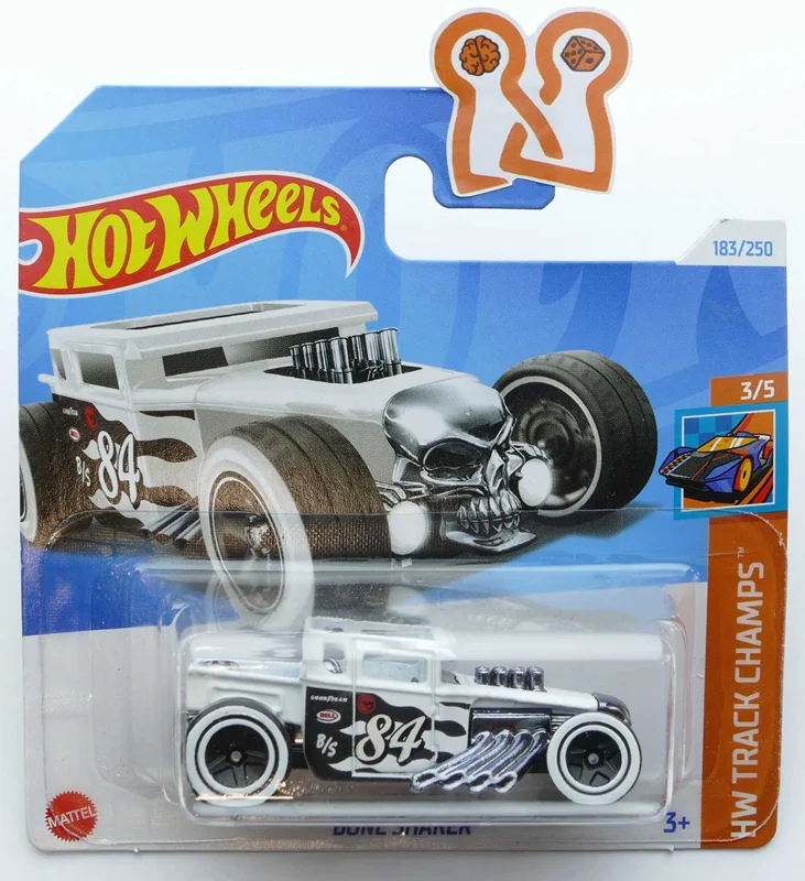 نمای نزدیک از جزئیات ماشین فلزی هات ویلز مدل بونز شیکر Bone’s Shaker