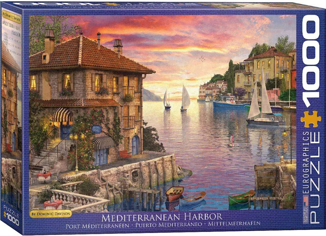 پازل یوروگرافیک 1000 تکه «بندر مدیترانه» Eurographics Puzzle Mediterranean Harbor 1000 pieces 6000-0962
