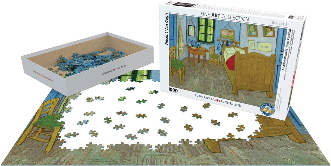 خرید پازل یوروگرافیک 1000 تکه «اتاق خواب در آرل» Eurographics Puzzle Bedroom in Arles 1000 pieces 6000-0838