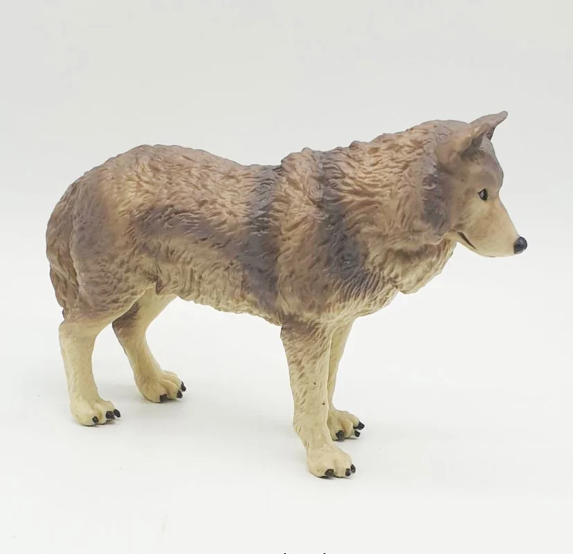 خرید فیگور «گرگ 18 سانتیمتری» فیگور مدل واقعی حیوانات، مجسمه حیوان، مدل شبیه سازی شده حیوان   Pl 127-582 Wolf Simulation model Animals figure PL127-589