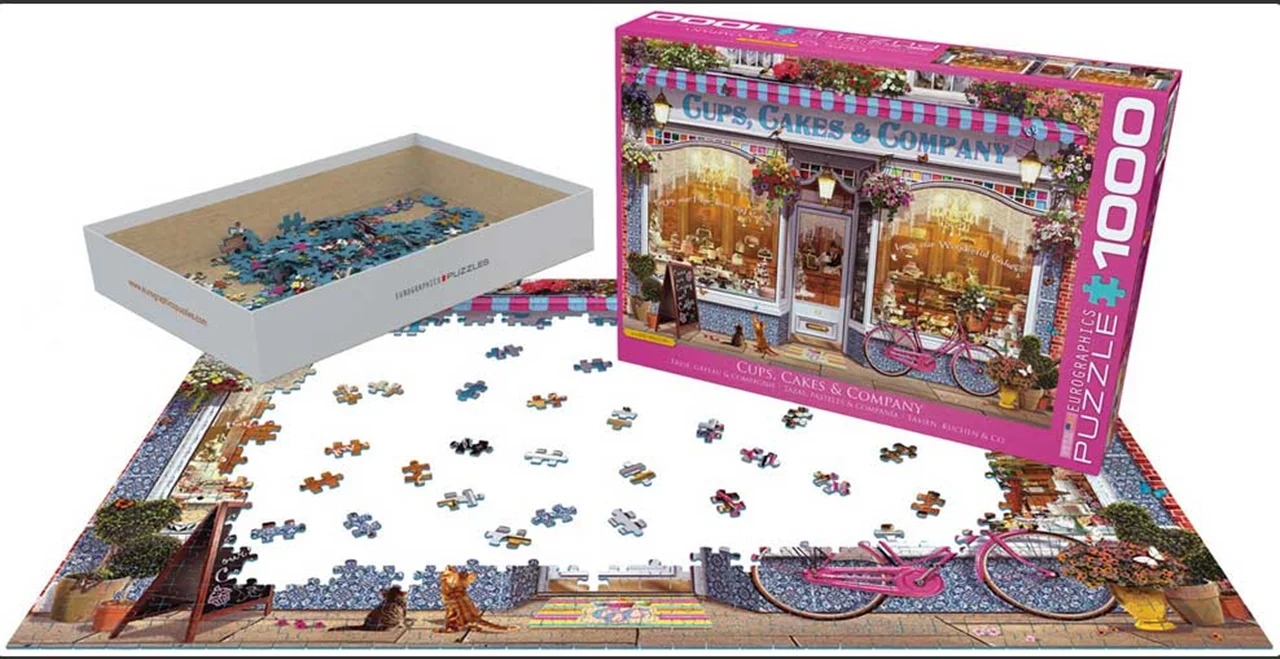 پازل یوروگرافیک 1000 تکه «فنجان، کیک و شرکت» Eurographics Puzzle Cups, Cakes & Company 1000 pieces 6000-5520