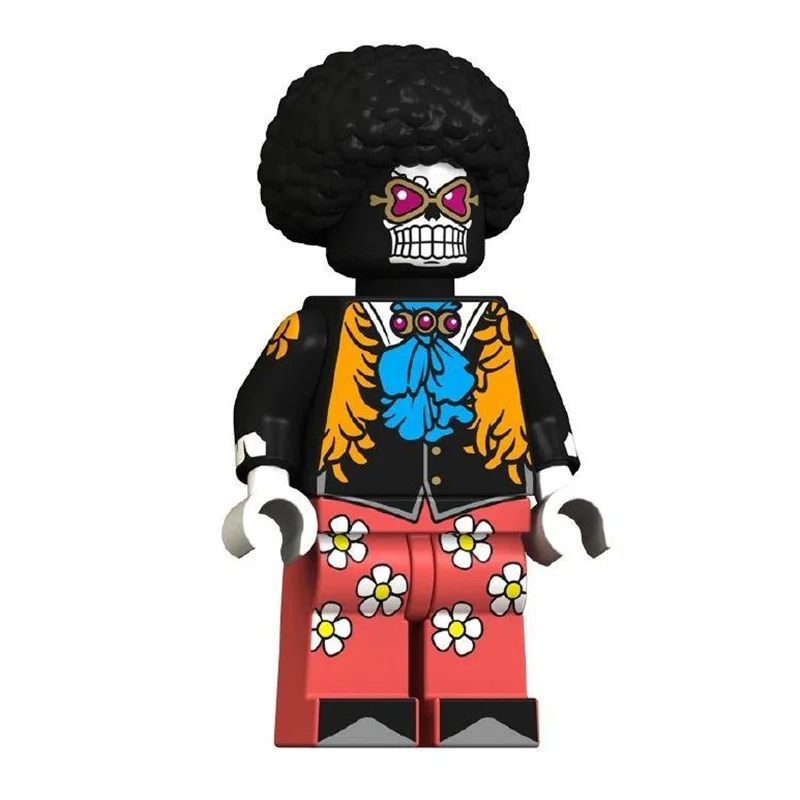 نمای سهبعدی مینی فیگور لگو بروک وان پیس One Piece
