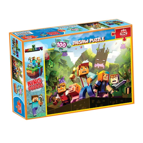 پازل کینگ 100 تکه ماینکرفت Minecraft