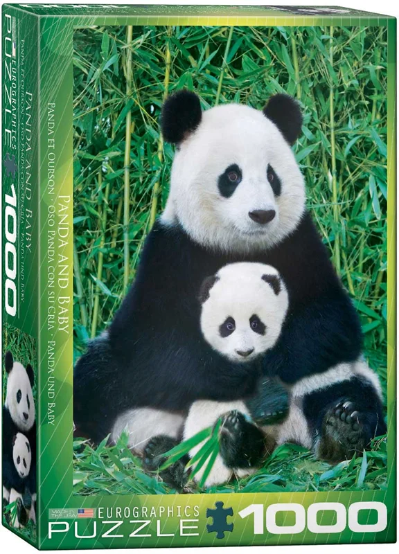 پازل یوروگرافیک 1000 تکه «پاندا و بچه» Eurographics Puzzle Panda & Baby 1000 pieces 6000-0173