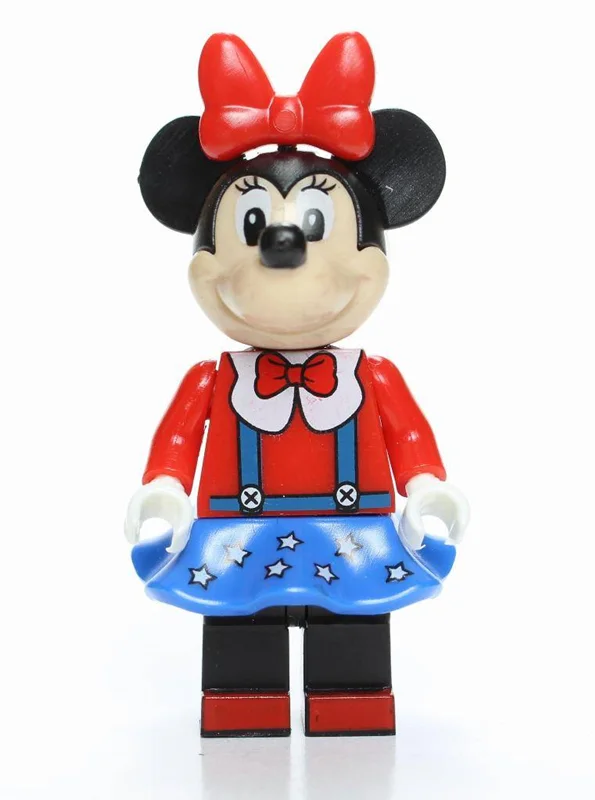 نمای جلو مینی فیگور مینی موس با دامن آبی ستارهای