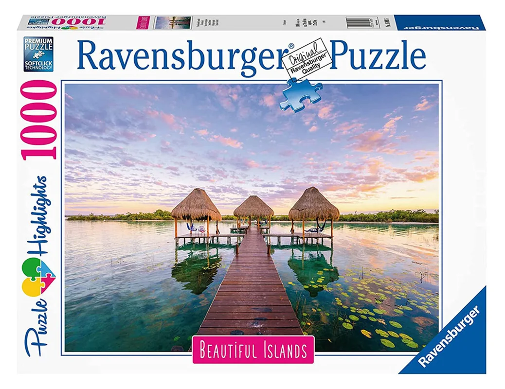 خرید پازل رونزبرگر 1000 تکه «جزیره عجیب» Ravensburger Puzzle Jigsaw Puzzle Exotic Island 1000 pcs 16908